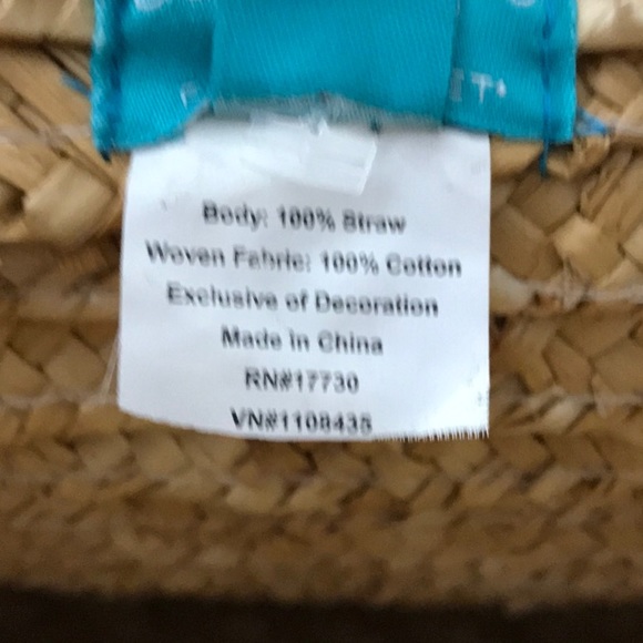 Calypso St. Barth for Target Straw Cotton beach market tote - Picture 10 of 11